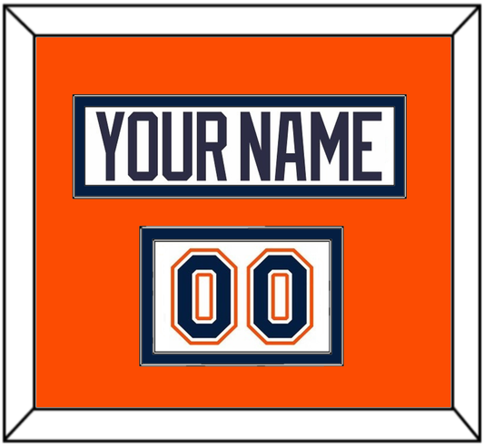 New York Nameplate & Number (Shoulder) - Home White Jersey (1998-2007) - Signature Tier 3