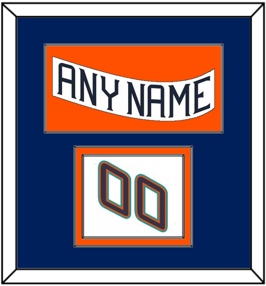 New York Nameplate & Number (Shoulder) - Home White (1995-1998) - Signature Tier 2