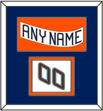 New York Nameplate & Number (Shoulder) - Home White (1995-1998) - Double Mat 2