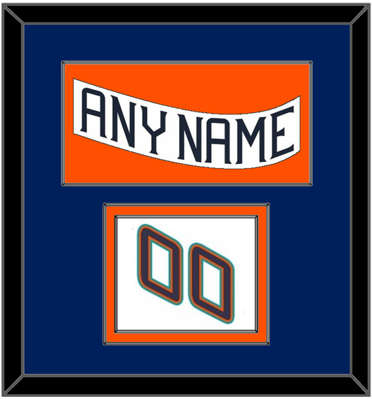 New York Nameplate & Number (Shoulder) - Home White (1995-1998) - Signature Tier 2