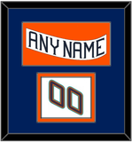 New York Nameplate & Number (Shoulder) - Home White (1995-1998) - Double Mat 2