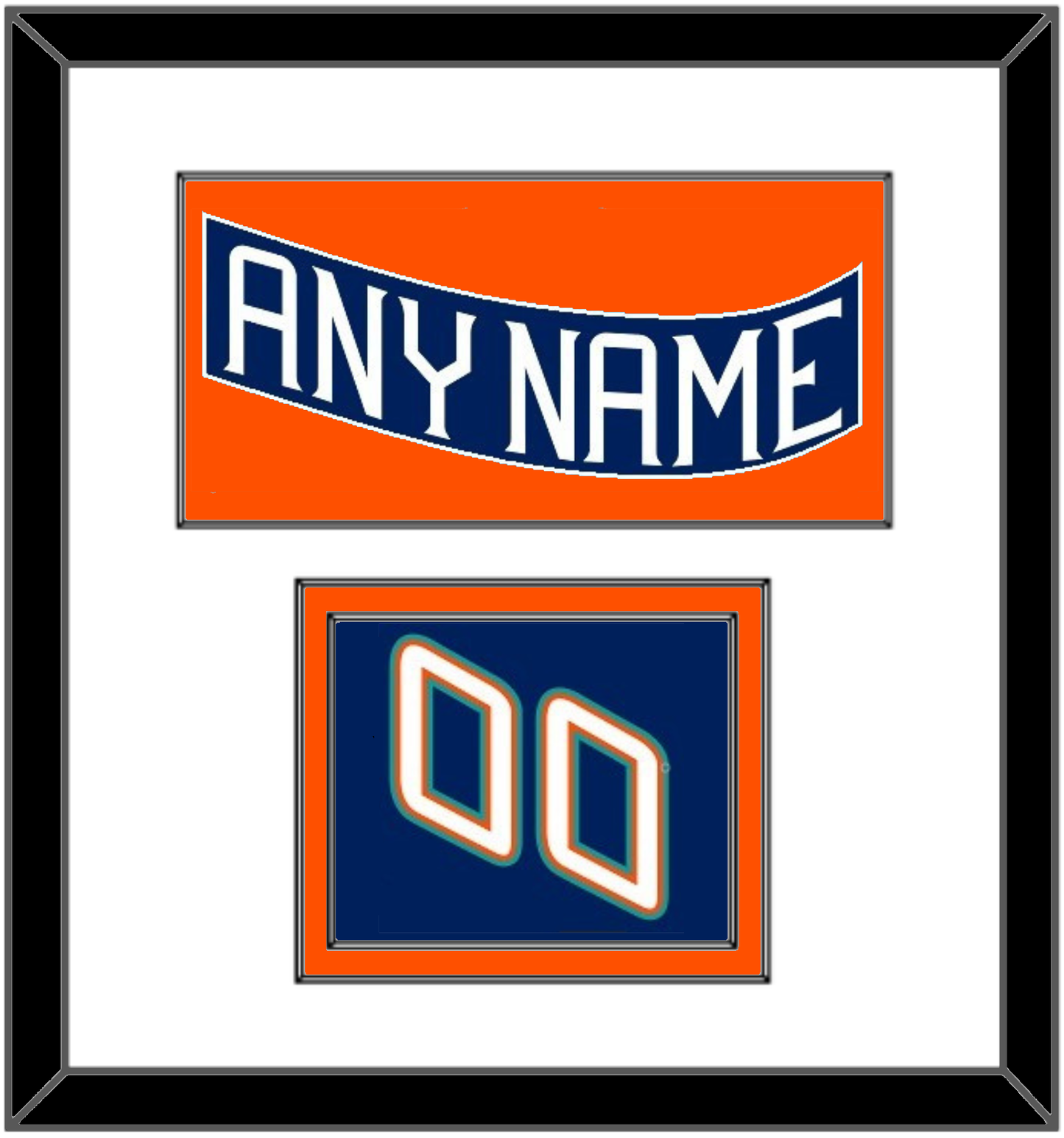 New York Nameplate & Number (Shoulder) - Road Blue (1995-1998) - Signature Tier 1
