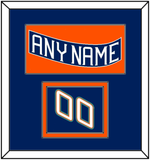 New York Nameplate & Number (Shoulder) - Road Blue (1995-1998) - Double Mat 2