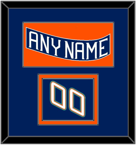 New York Nameplate & Number (Shoulder) - Road Blue (1995-1998) - Signature Tier 2