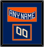 New York Nameplate & Number (Shoulder) - Road Blue (1995-1998) - Double Mat 2