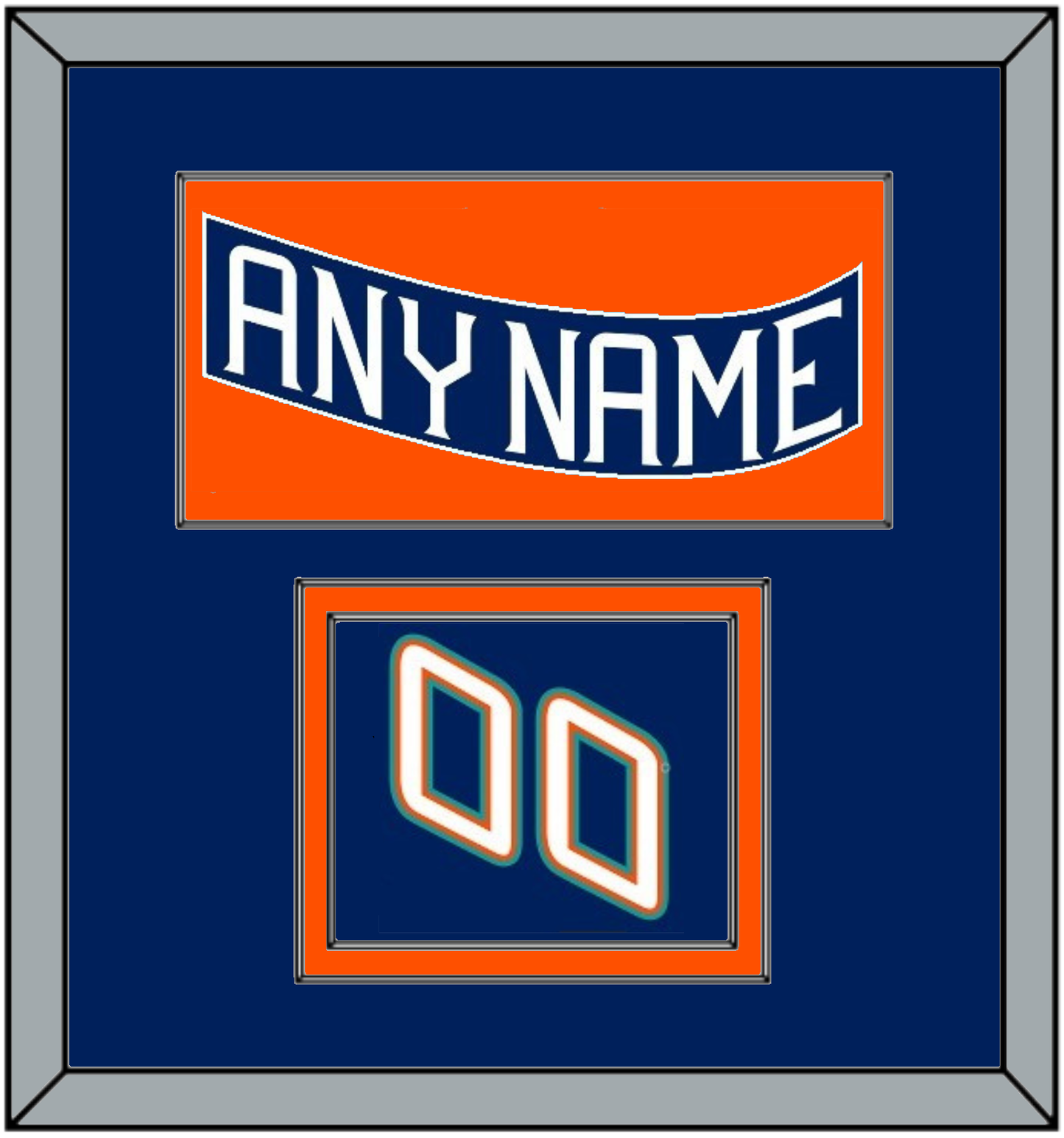 New York Nameplate & Number (Shoulder) - Road Blue (1995-1998) - Signature Tier 2