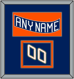 New York Nameplate & Number (Shoulder) - Road Blue (1995-1998) - Double Mat 2