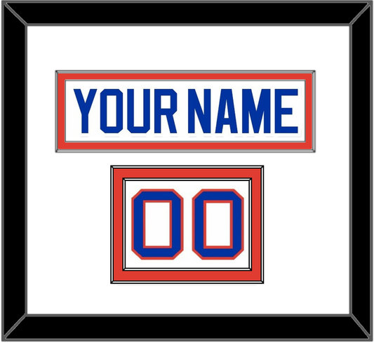 New York Nameplate & Number (Shoulder) - Home White (1984-1995) - Signature Tier 1