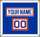 New York Nameplate & Number (Shoulder) - Home White (1984-1995) - Double Mat 2
