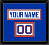 New York Nameplate & Number (Shoulder) - Home White (1984-1995) - Double Mat 2