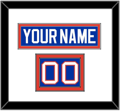 New York Nameplate & Number (Shoulder) - Road Blue (1984-1995) - Signature Tier 1