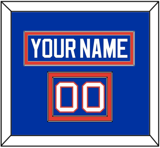 New York Nameplate & Number (Shoulder) - Road Blue (1984-1995) - Signature Tier 2