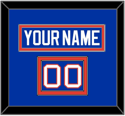 New York Nameplate & Number (Shoulder) - Road Blue (1984-1995) - Signature Tier 2