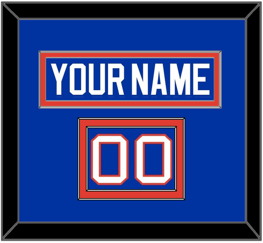 New York Nameplate & Number (Shoulder) - Road Blue (1984-1995) - Signature Tier 2