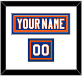 New York Nameplate & Number (Shoulder) - Home Blue - Triple Mat 1