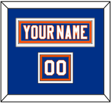New York Nameplate & Number (Shoulder) - Home Blue - Triple Mat 2