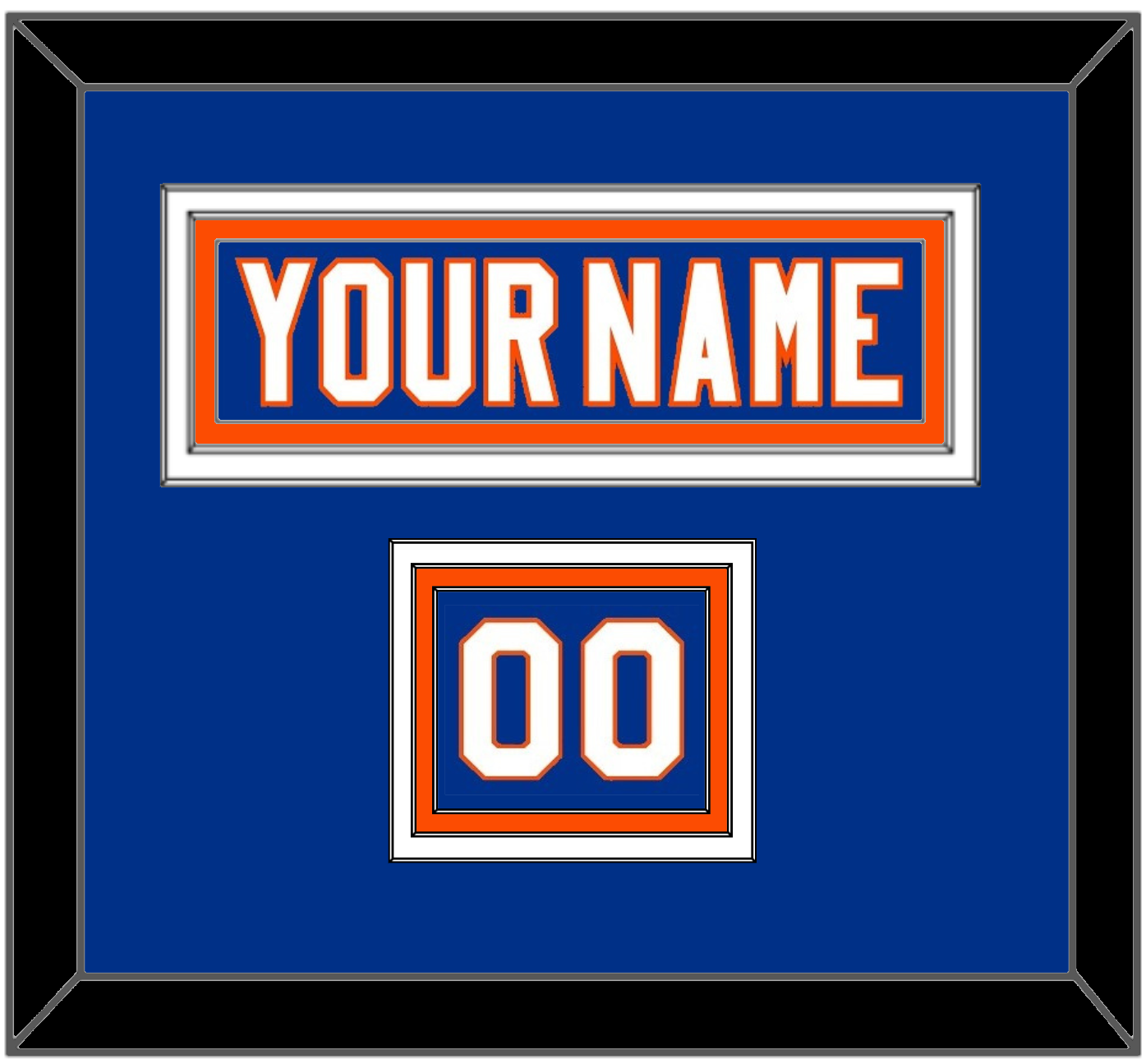 New York Nameplate & Number (Shoulder) - Home Blue - Premier Tier 2