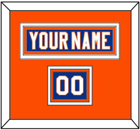 New York Nameplate & Number (Shoulder) - Home Blue - Premier Tier 3