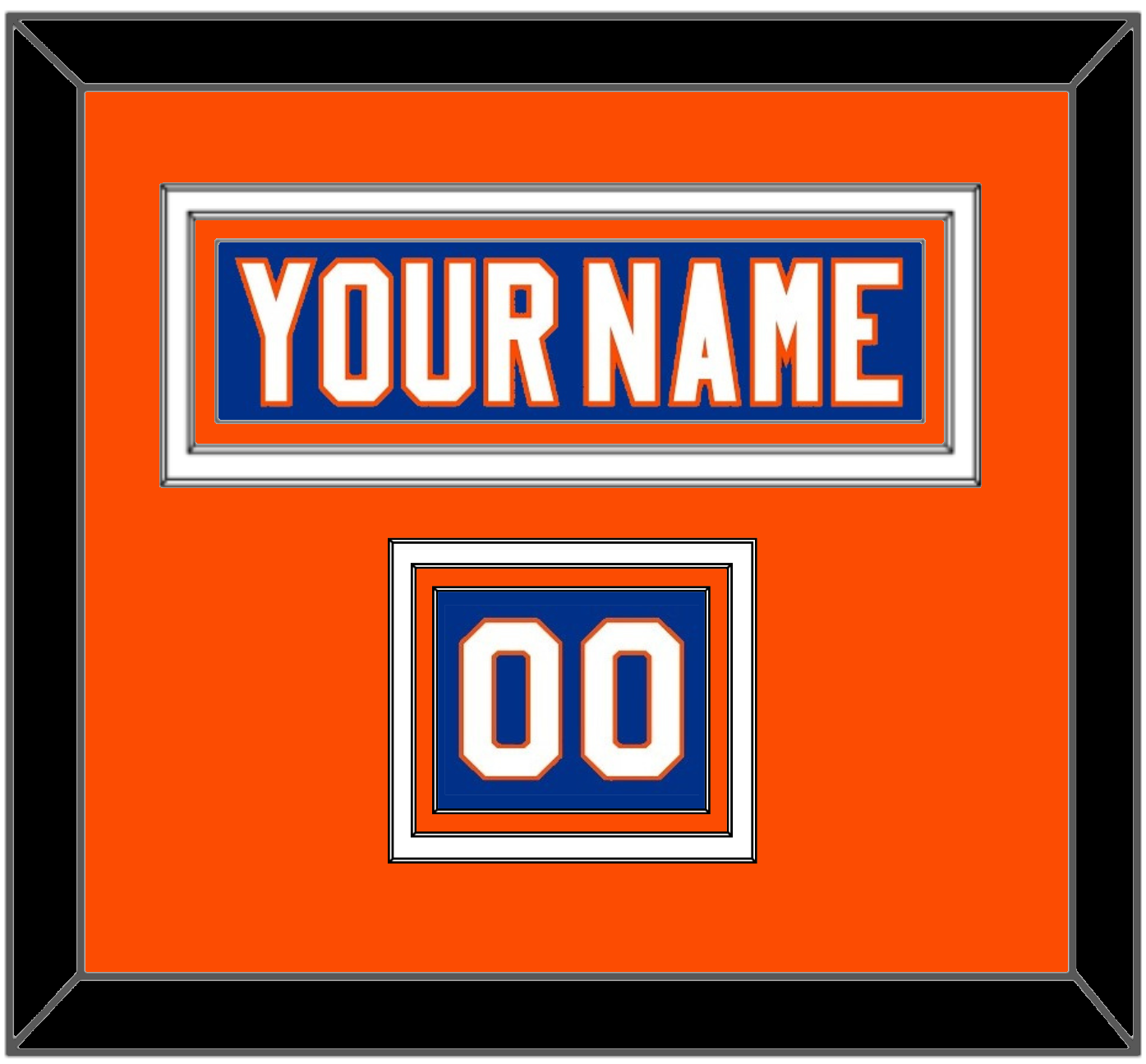 New York Nameplate & Number (Shoulder) - Home Blue - Premier Tier 3