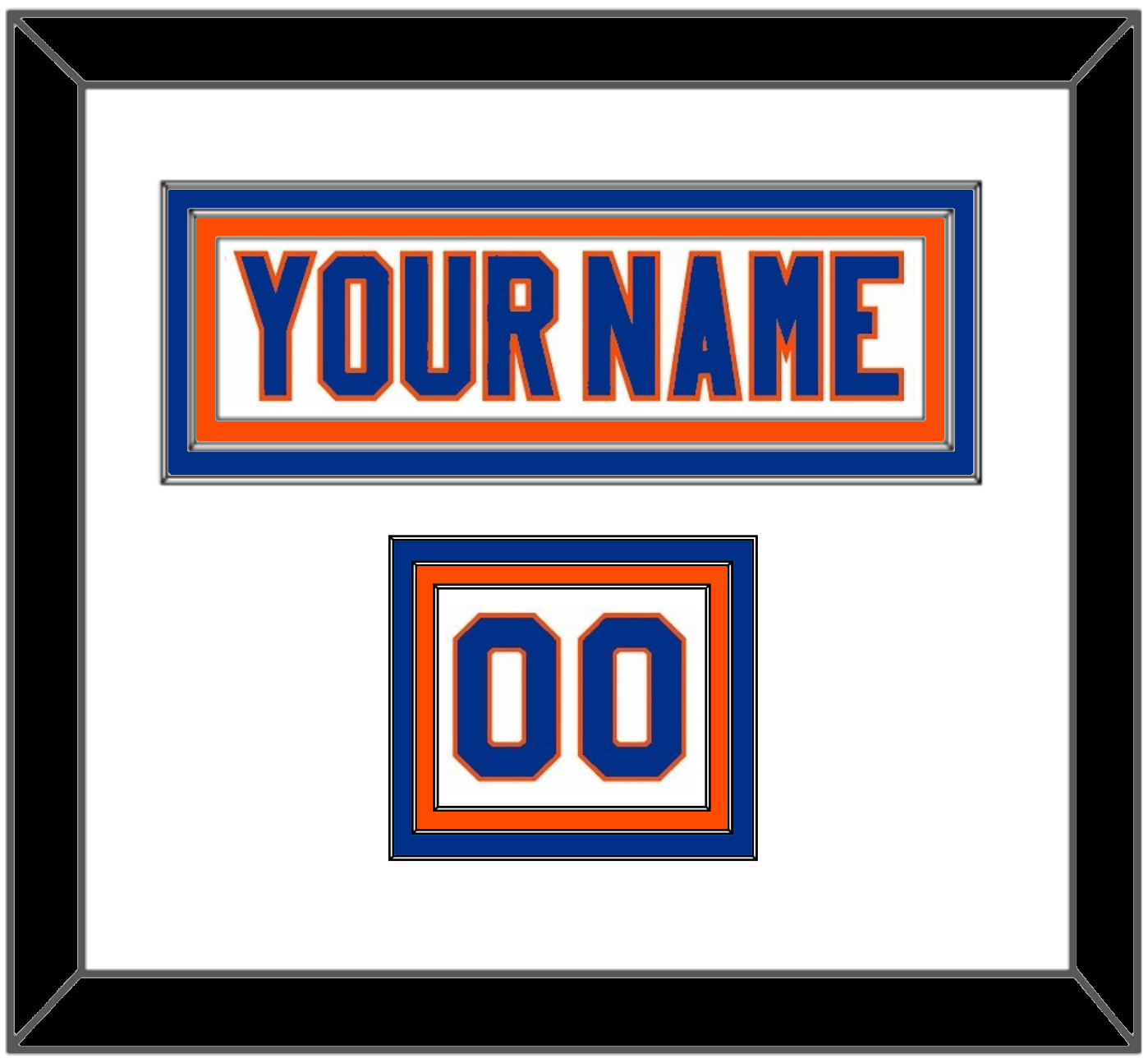 New York Nameplate & Number (Shoulder) - Road White - Premier Tier 1