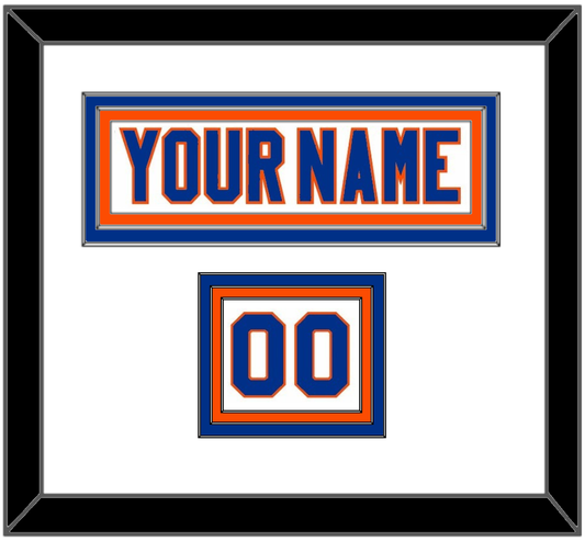 New York Nameplate & Number (Shoulder) - Road White - Premier Tier 1