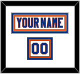 New York Nameplate & Number (Shoulder) - Road White - Triple Mat 1