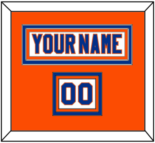 New York Nameplate & Number (Shoulder) - Road White - Premier Tier 3
