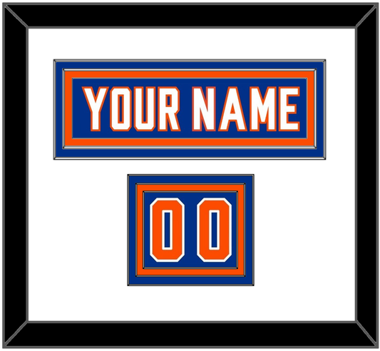 New York Nameplate & Number (Shoulder) - Alternate Blue - Premier Tier 1