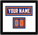 New York Nameplate & Number (Shoulder) - Alternate Blue - Triple Mat 1