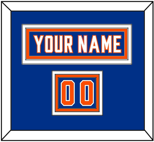New York Nameplate & Number (Shoulder) - Alternate Blue - Premier Tier 2