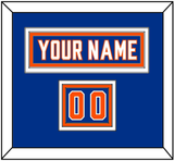 New York Nameplate & Number (Shoulder) - Alternate Blue - Triple Mat 2