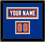New York Nameplate & Number (Shoulder) - Alternate Blue - Triple Mat 2