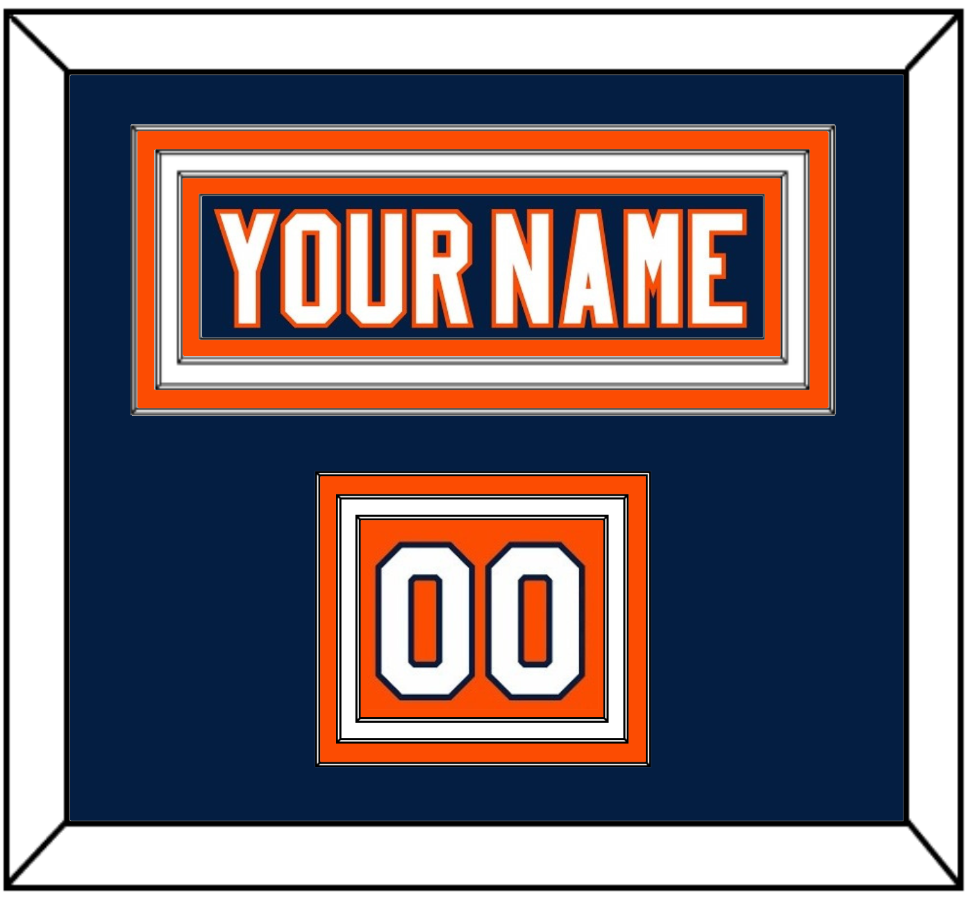 New York Nameplate & Number (Shoulder) - Home Blue (2007-2010) - Premier Tier 2