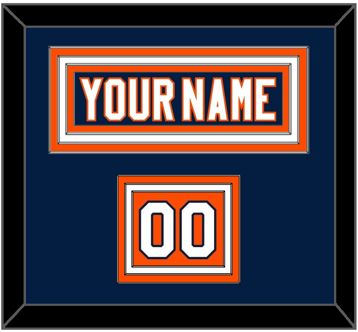 New York Nameplate & Number (Shoulder) - Home Blue (2007-2010) - Premier Tier 2