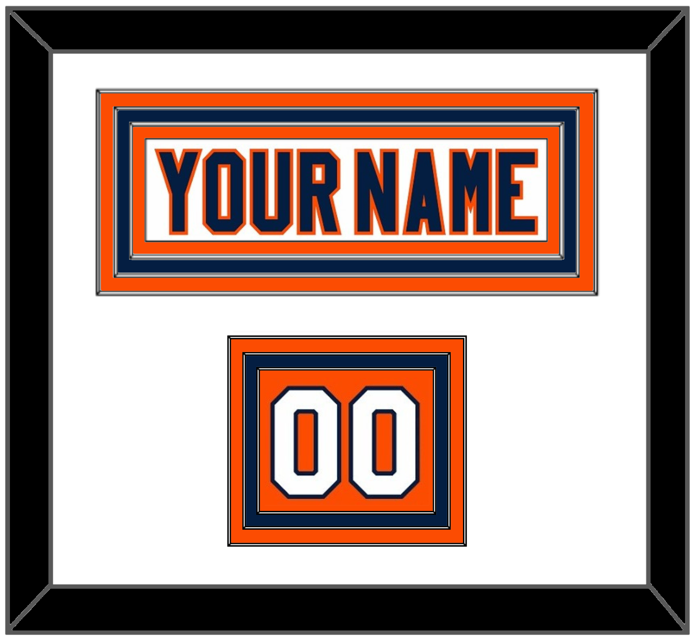 New York Nameplate & Number (Shoulder) - Road White (2007-2010) - Premier Tier 1