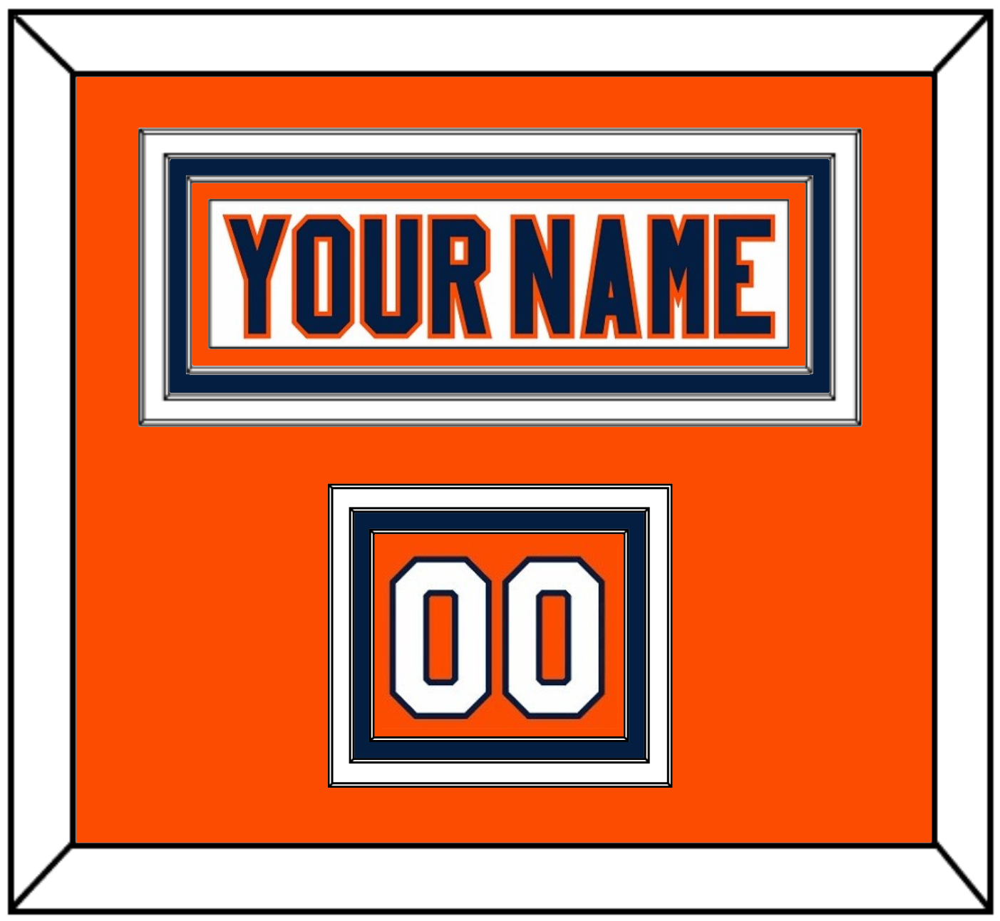 New York Nameplate & Number (Shoulder) - Road White (2007-2010) - Premier Tier 3