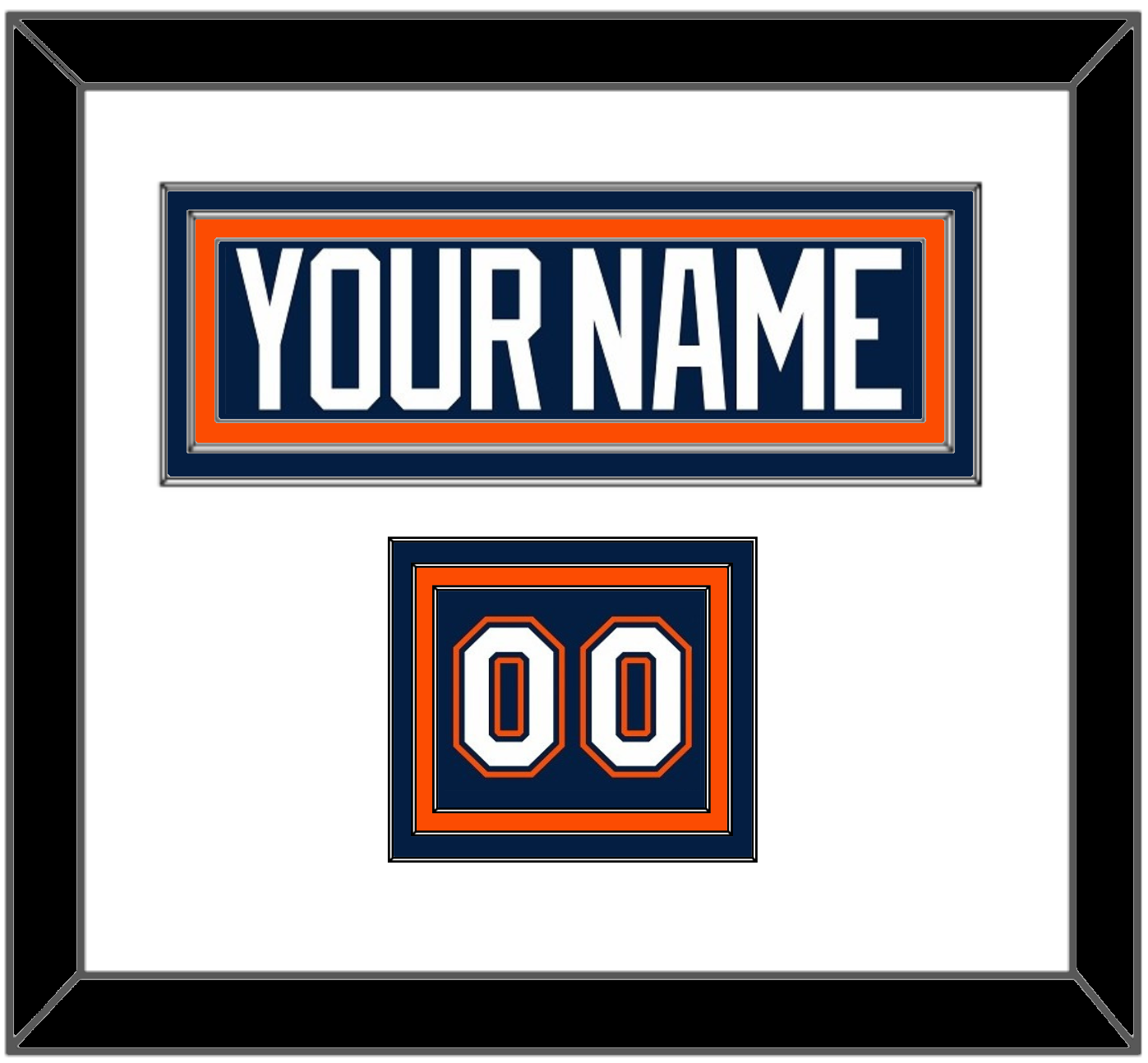New York Nameplate & Number (Shoulder) - Road Blue Jersey (1998-2007) - Premier Tier 1