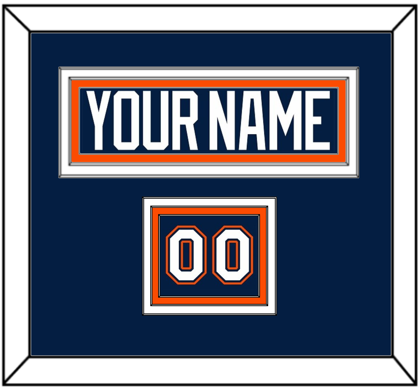 New York Nameplate & Number (Shoulder) - Road Blue Jersey (1998-2007) - Premier Tier 2