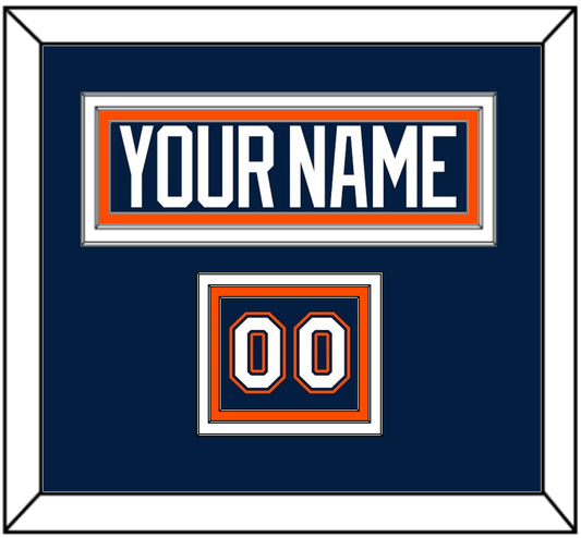 New York Nameplate & Number (Shoulder) - Road Blue Jersey (1998-2007) - Premier Tier 2