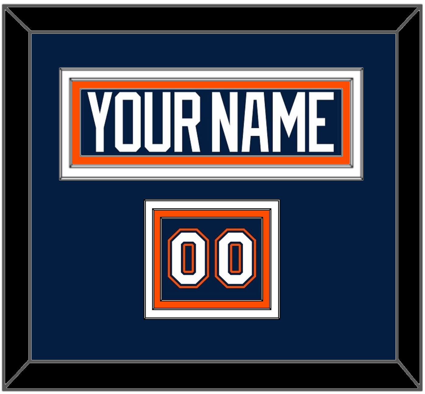 New York Nameplate & Number (Shoulder) - Road Blue Jersey (1998-2007) - Premier Tier 2