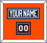 New York Nameplate & Number (Shoulder) - Road Blue Jersey (1998-2007) - Triple Mat 3