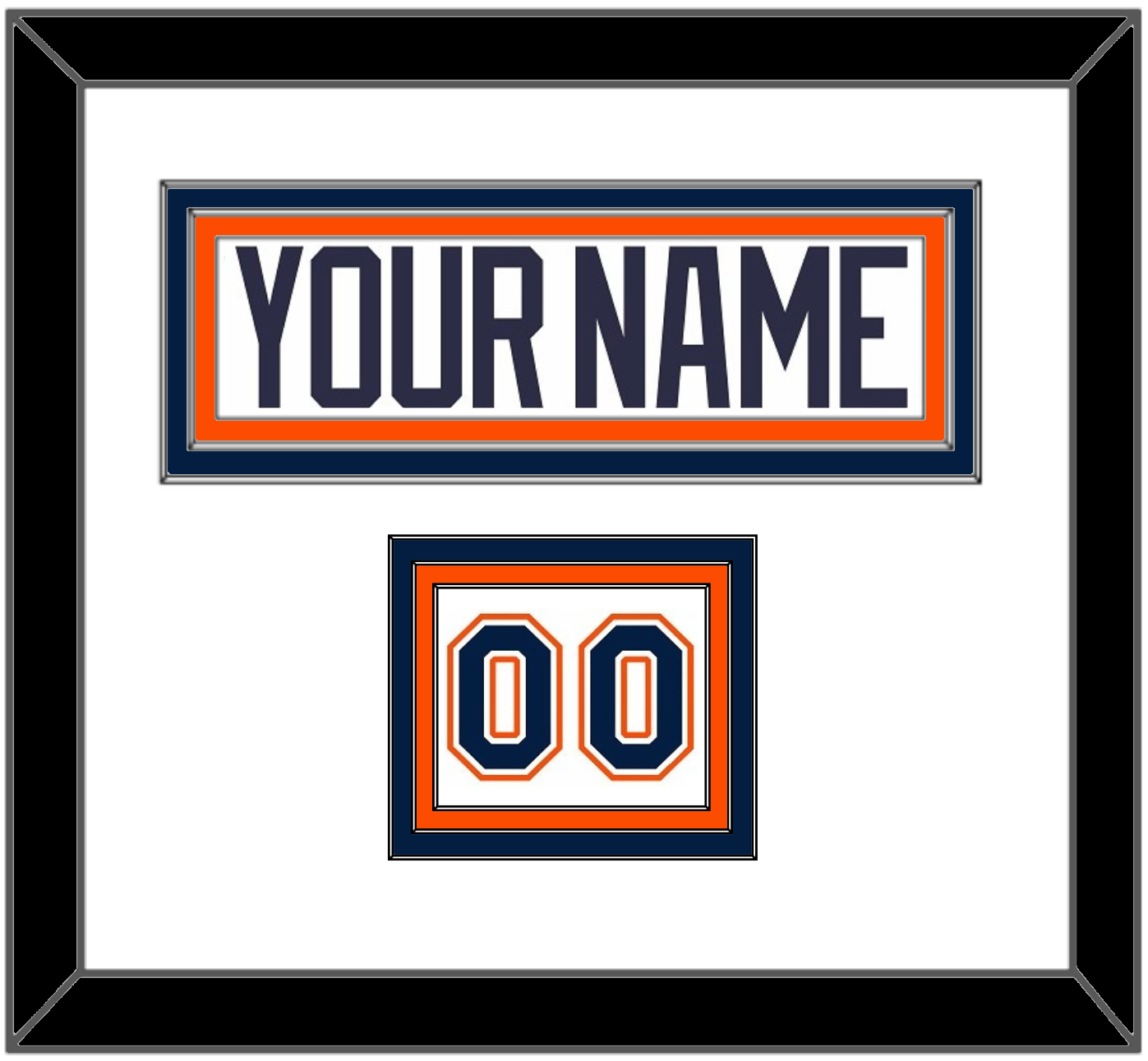 New York Nameplate & Number (Shoulder) - Home White Jersey (1998-2007) - Premier Tier 1