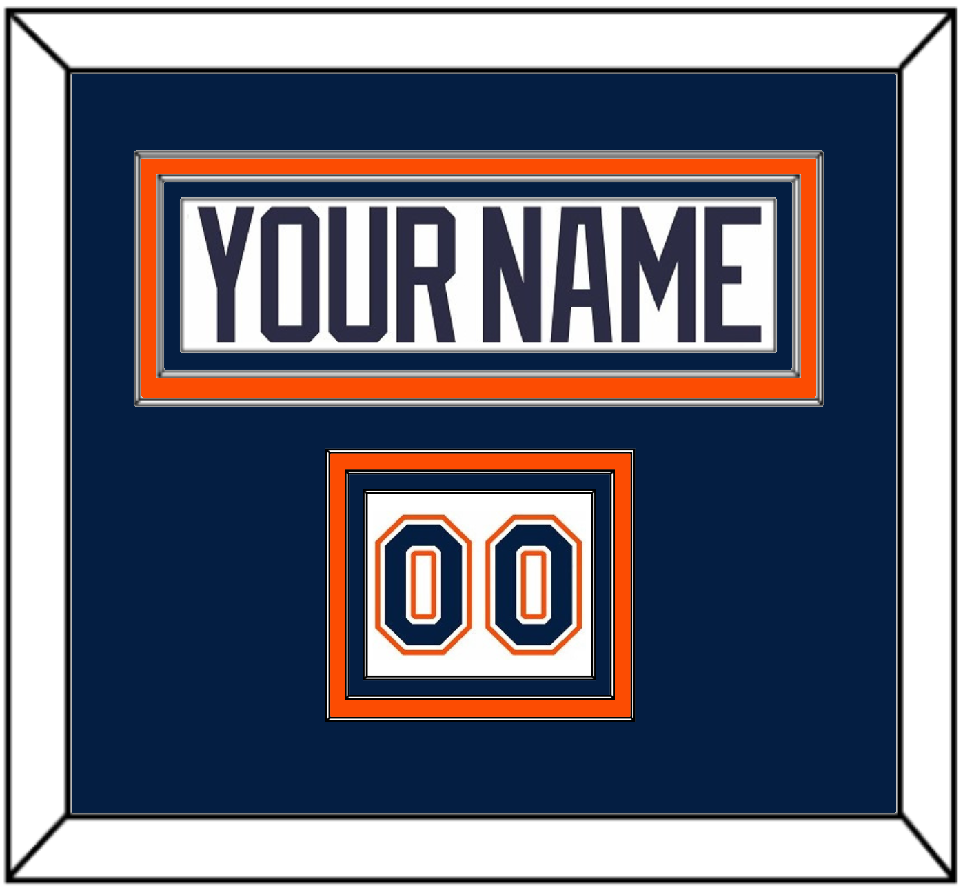 New York Nameplate & Number (Shoulder) - Home White Jersey (1998-2007) - Premier Tier 2