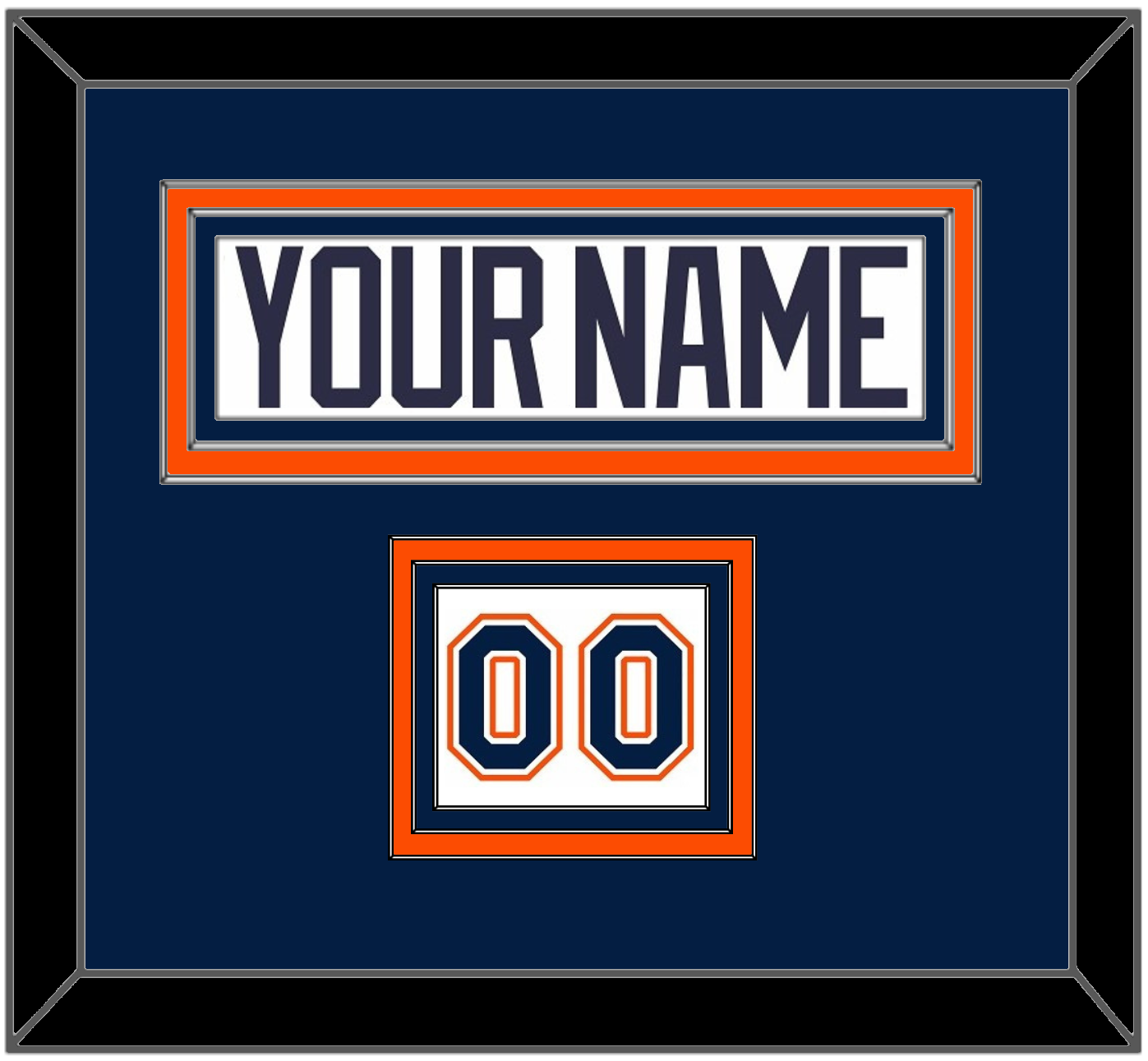 New York Nameplate & Number (Shoulder) - Home White Jersey (1998-2007) - Premier Tier 2