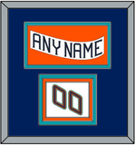 New York Nameplate & Number (Shoulder) - Home White (1995-1998) - Triple Mat 3