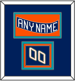 New York Nameplate & Number (Shoulder) - Road Blue (1995-1998) - Triple Mat 2