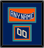 New York Nameplate & Number (Shoulder) - Road Blue (1995-1998) - Triple Mat 2