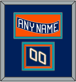 New York Nameplate & Number (Shoulder) - Road Blue (1995-1998) - Triple Mat 2