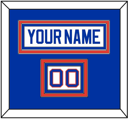 New York Nameplate & Number (Shoulder) - Home White (1984-1995) - Premier Tier 2