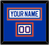 New York Nameplate & Number (Shoulder) - Home White (1984-1995) - Triple Mat 2